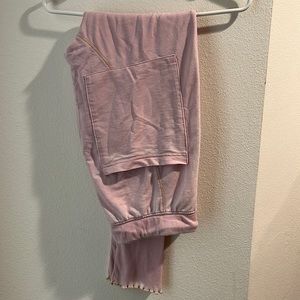 Free people lounge pants size medium soft pink